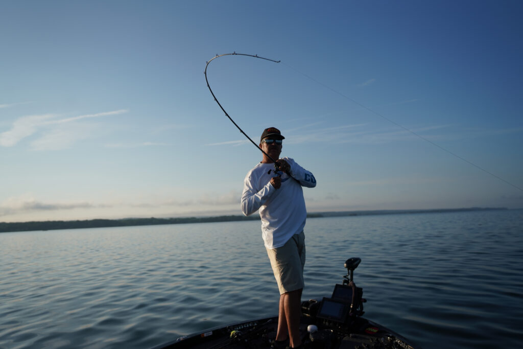 Fishing on boat