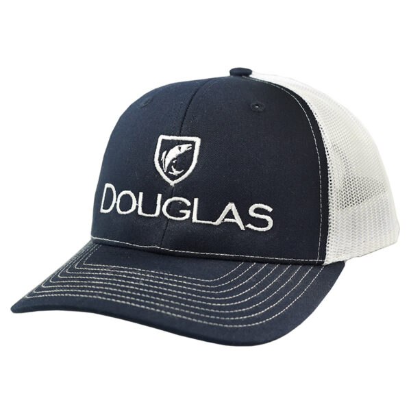 Douglas Outdoors High Crown Hat - Navy, White