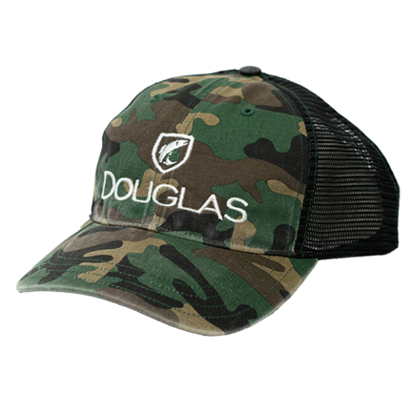 Douglas Outdoors Low Crown Hat - Camo, Black